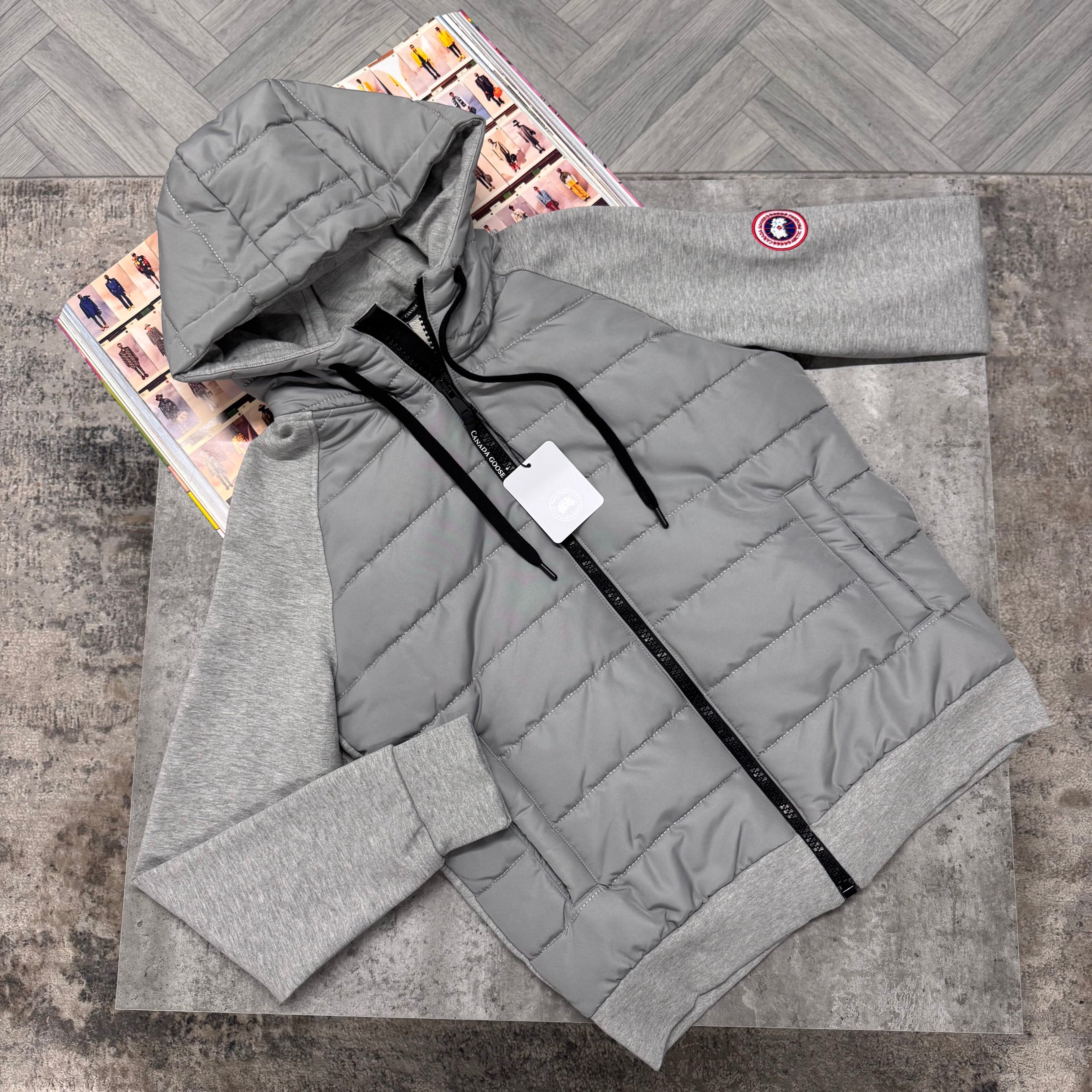 CG HYBRIDGE HURON HOODED ZIP JACKET - GREY