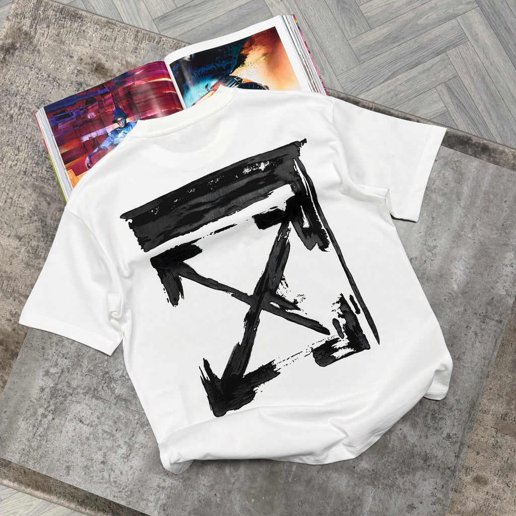 OW PAINT T SHIRT - WHITE