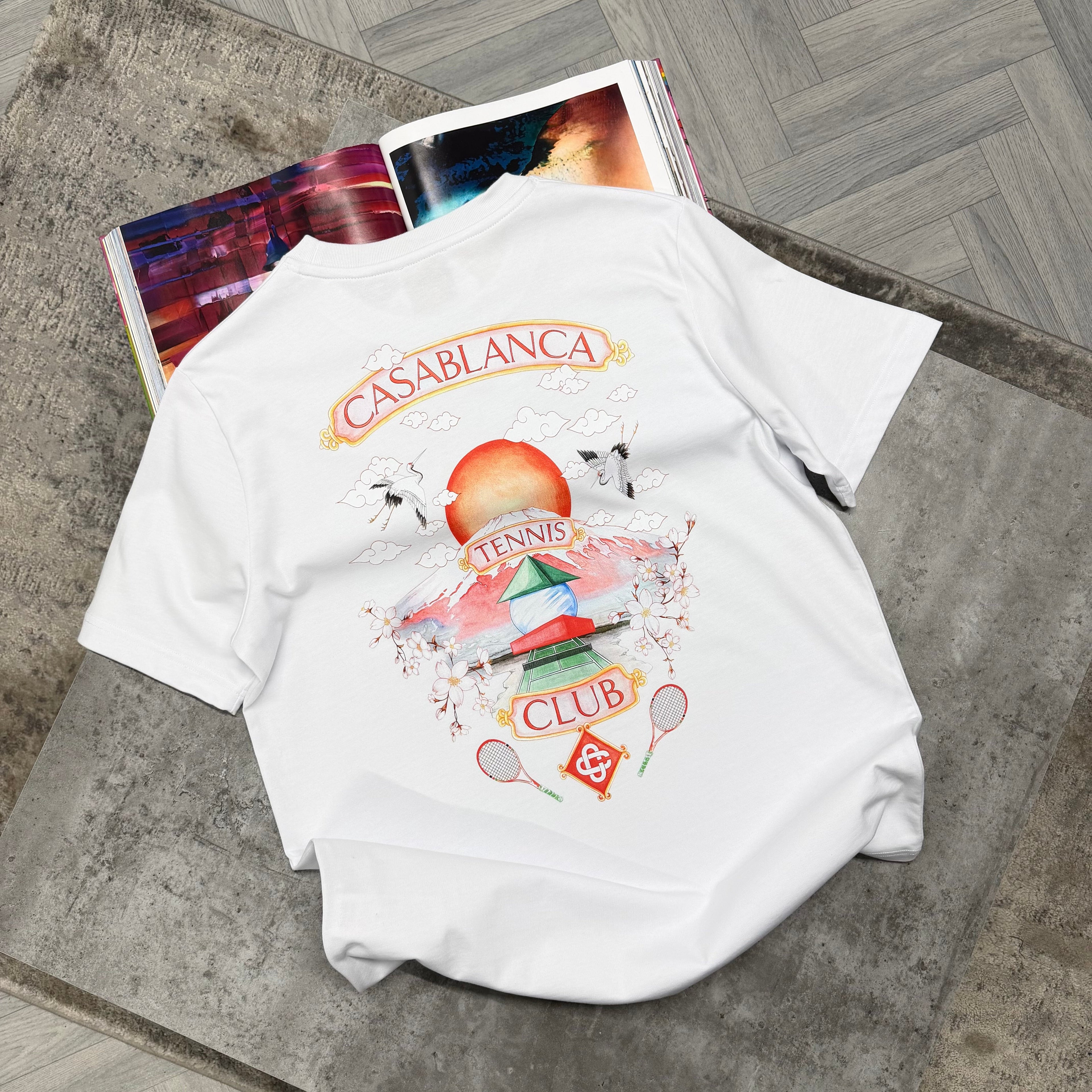 CB TENNIS CLUB T SHIRT - WHITE