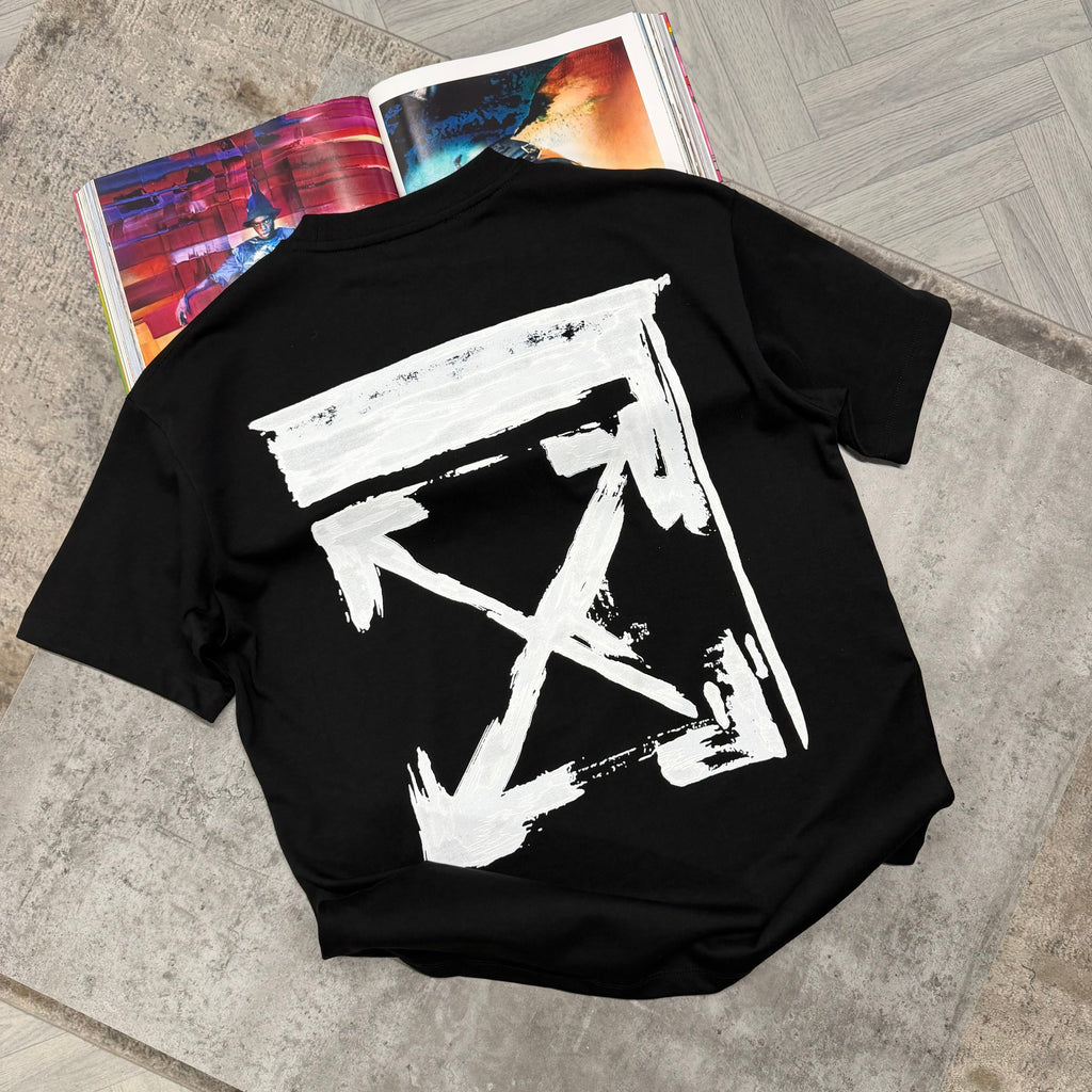 OW PAINT T SHIRT - BLACK