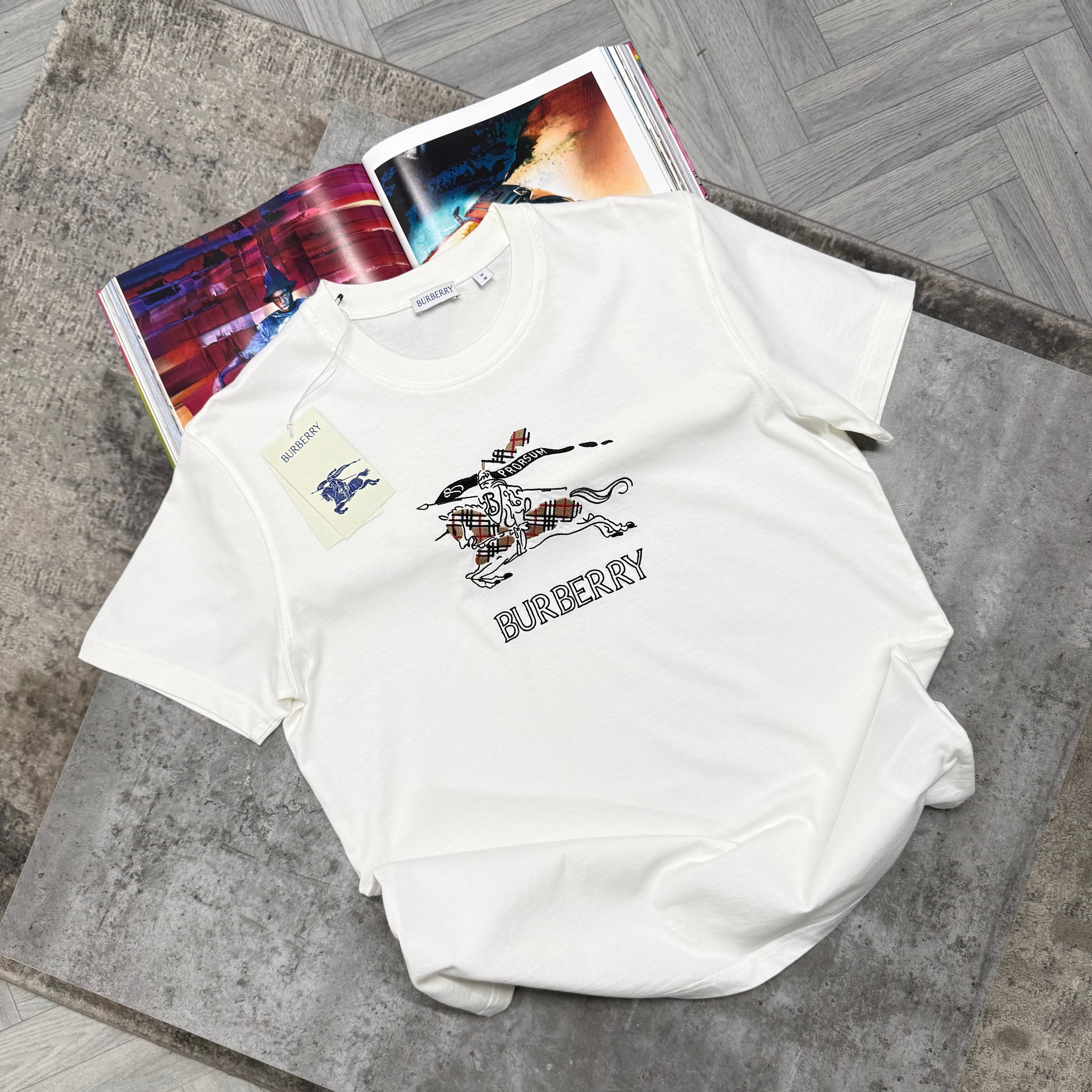 BBR PATCH LOGO T SHIRT - WHITE