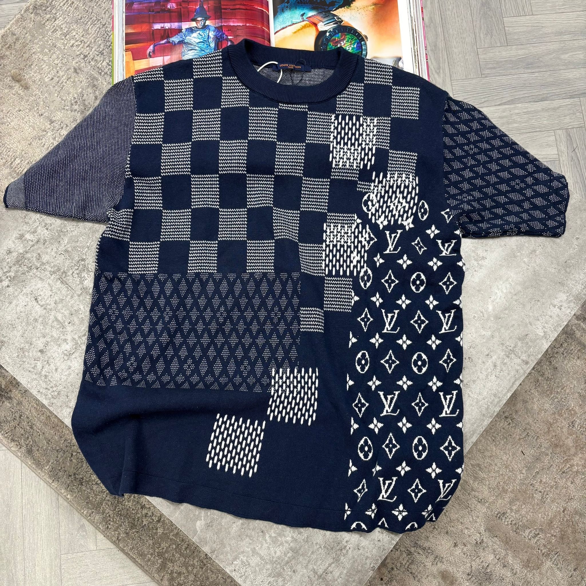 LVE MONOGRAM T SHIRT - NAVY