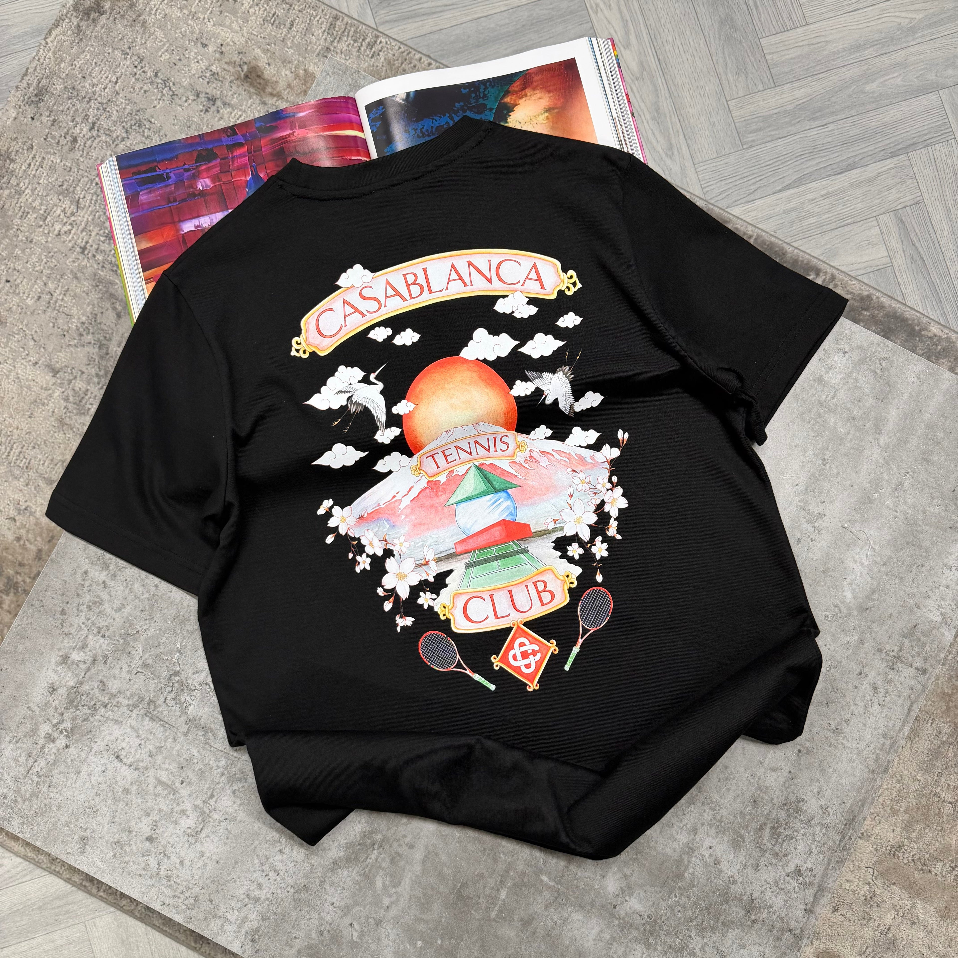 CB TENNIS CLUB T SHIRT - BLACK