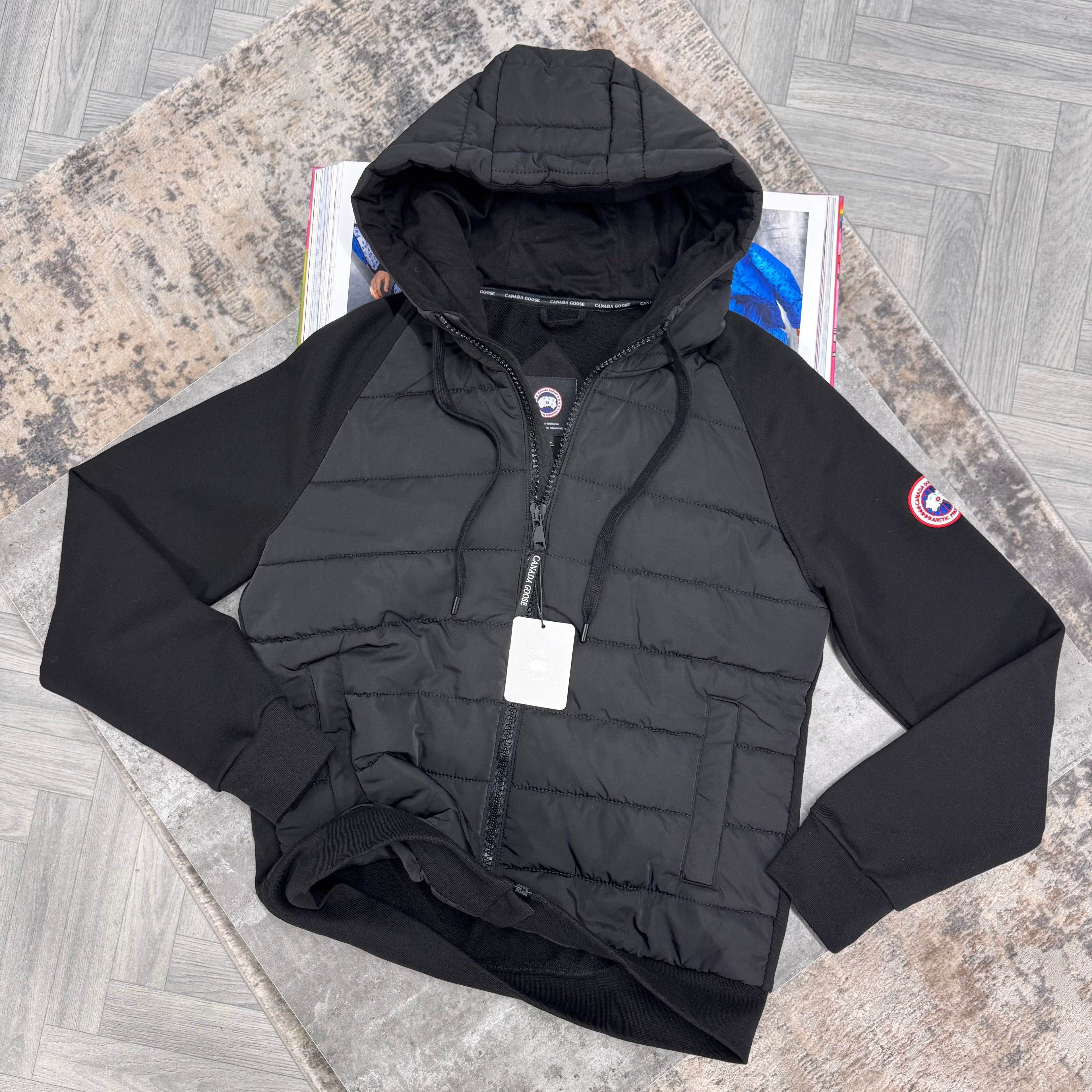 CG HYBRIDGE HURON HOODED ZIP JACKET - BLACK